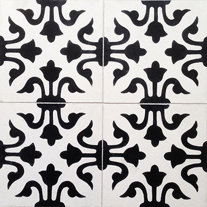 Venice B&W Encaustic Cement Tiles 20cm*20cm*1.5cm